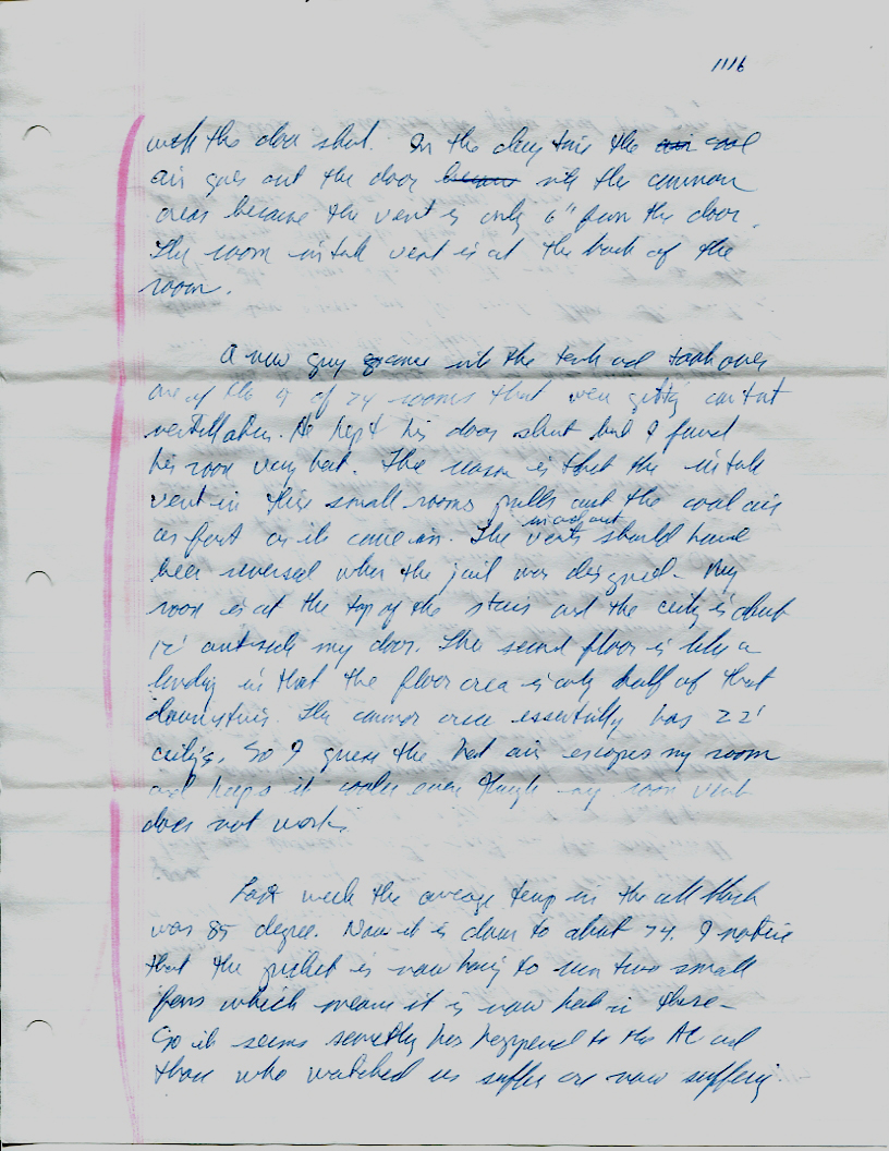 Dr John WorldPeace 2008 Prison Journal
